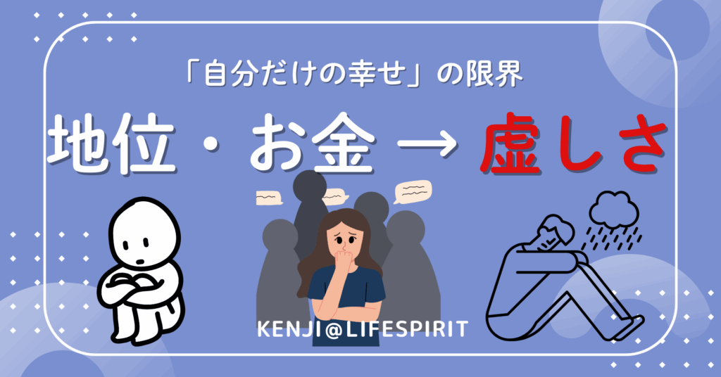 自分だけの幸せの限界を図解で示した図