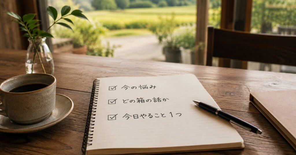 頭の中がごちゃごちゃした時に悩みを整理するメモの実践例